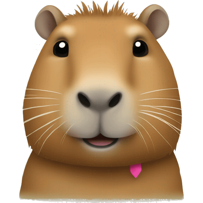 Capybara with bow emoji