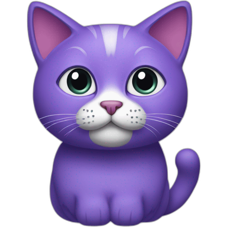 Purple cat emoji