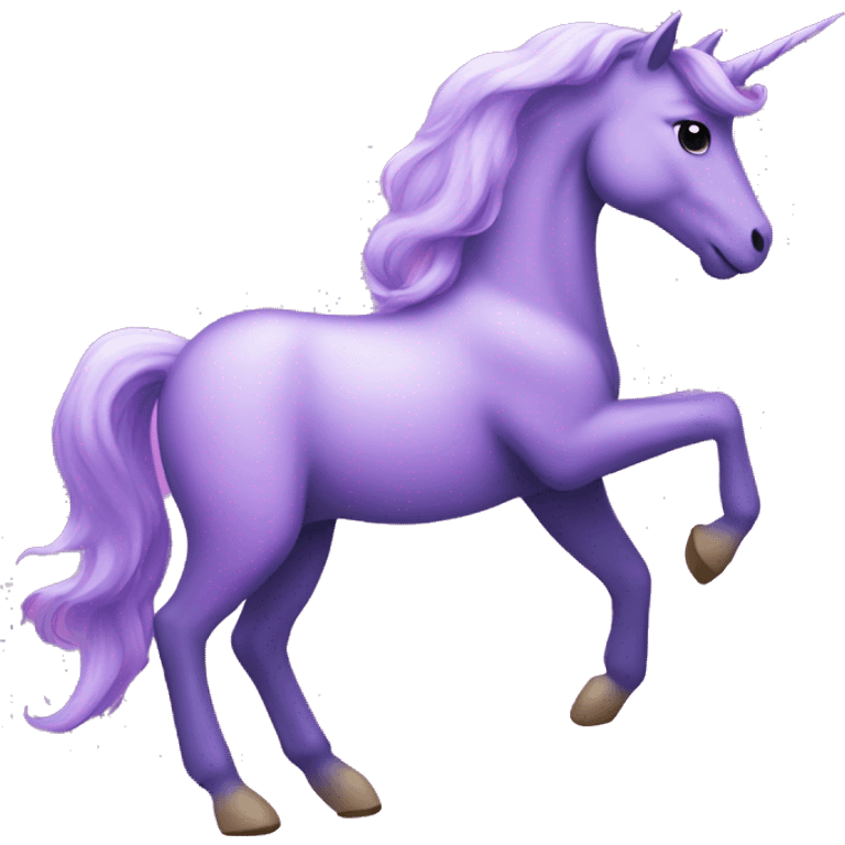 Purple unicorn with stars emoji