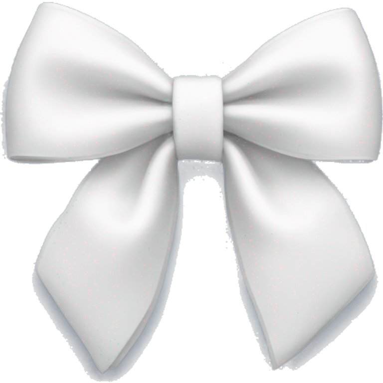 cute white hair bow emoji