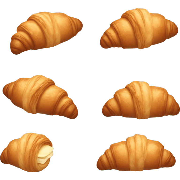 croissant eating croissant emoji