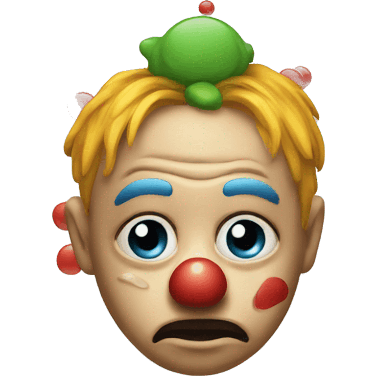 Clown emoji crying emoji