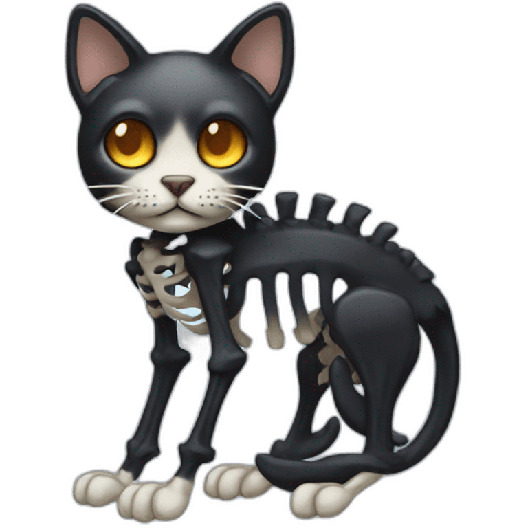 skelleton cat emoji