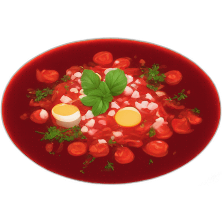 a plate of borscht emoji