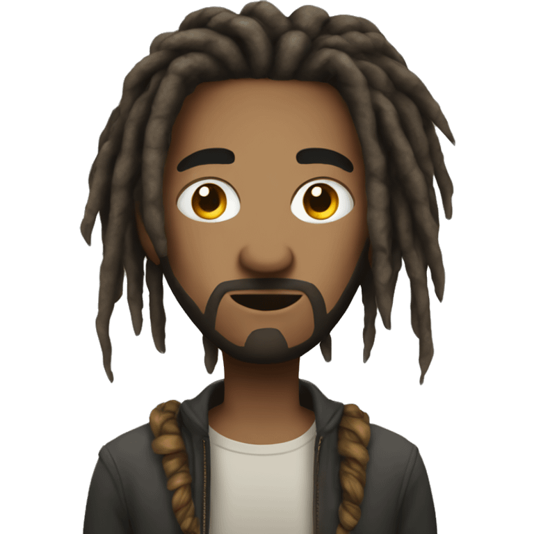 Nonchalant dread head  emoji