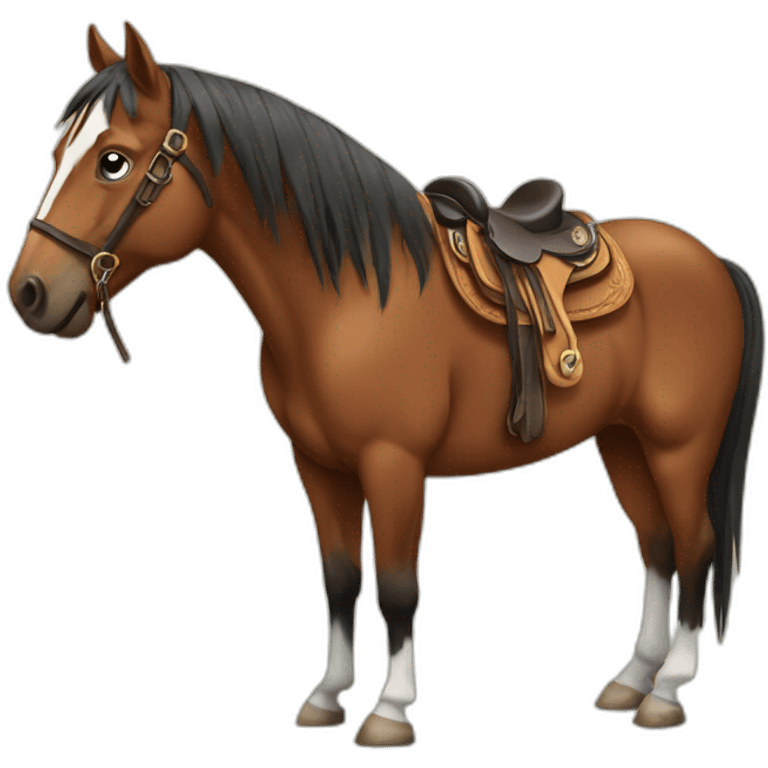 Western horse emoji