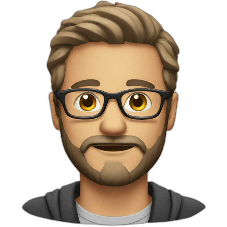 guy with a beard and glasses emoji