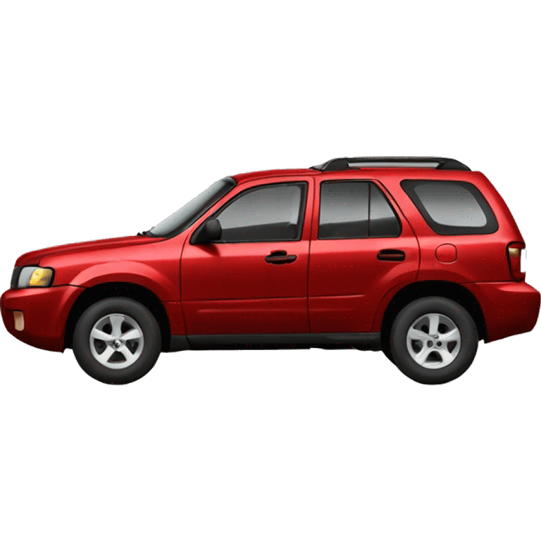 red mazda tribute close 2001 emoji