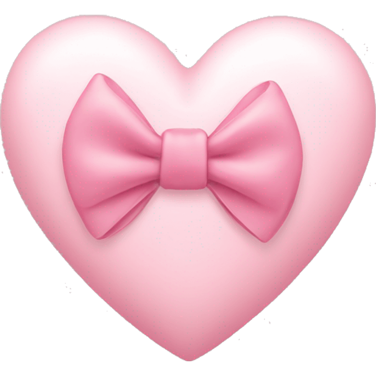 light pink heart with a bow emoji