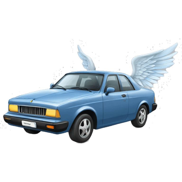 car with wings emoji