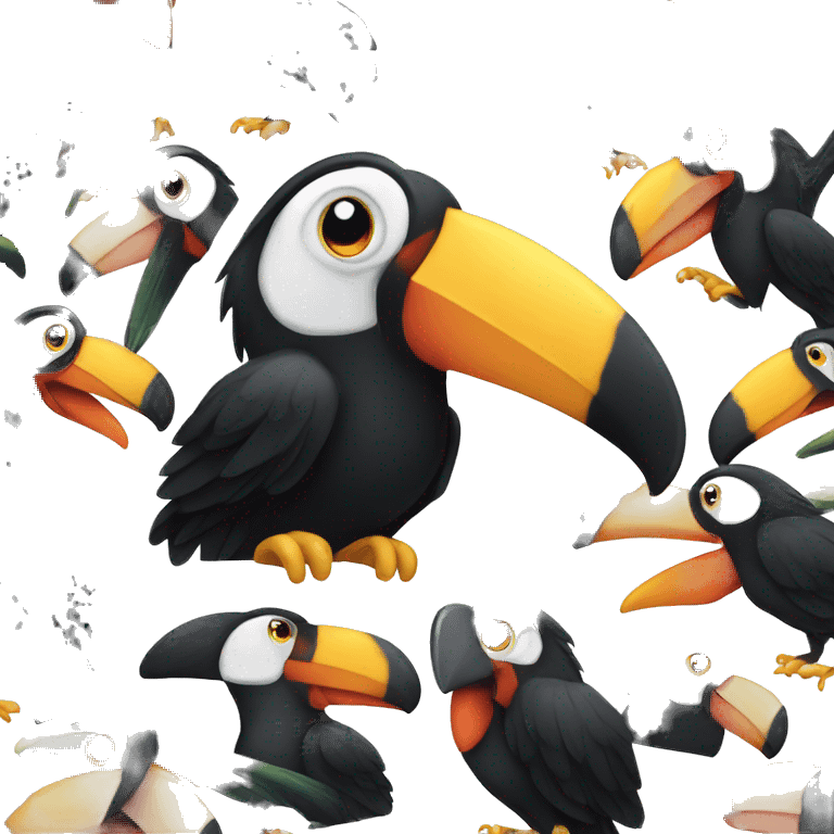 Toucan bird kleur emoji