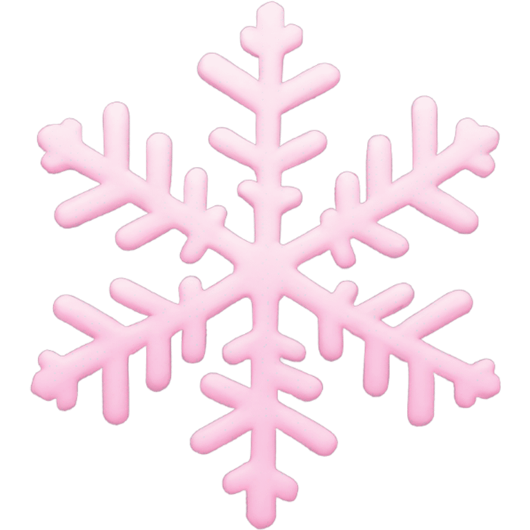 pastel pink snowflake  emoji