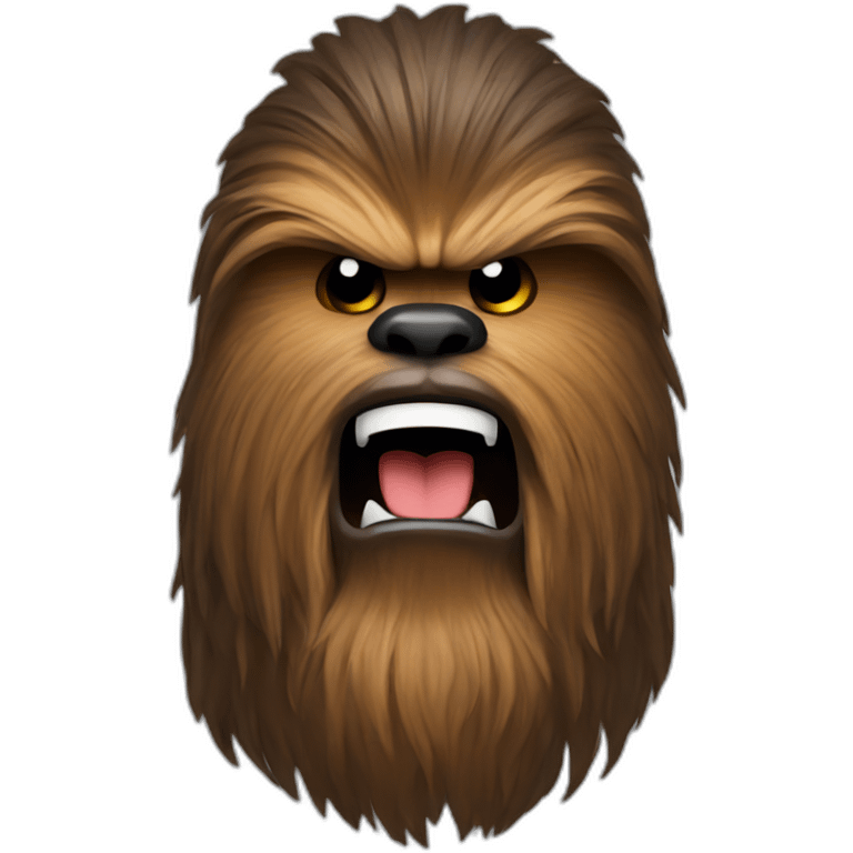 Angry chewbacca emoji