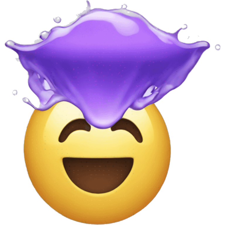 Purple Spreading Water emoji