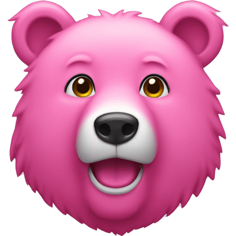 Pink bear emoji