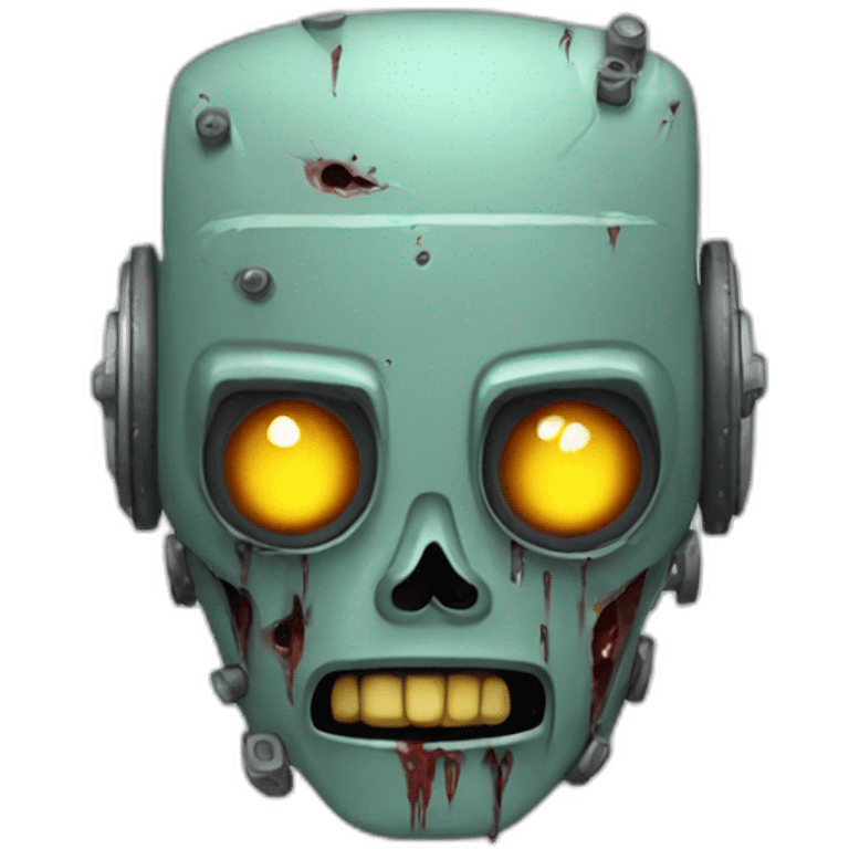 Robot zombie emoji