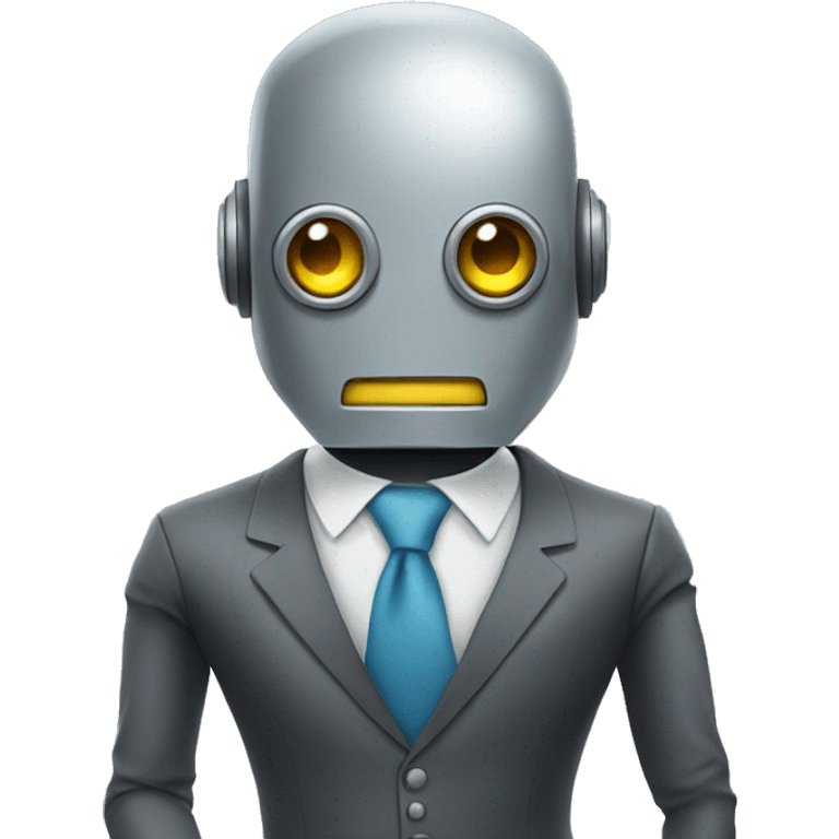 robot in a suit emoji