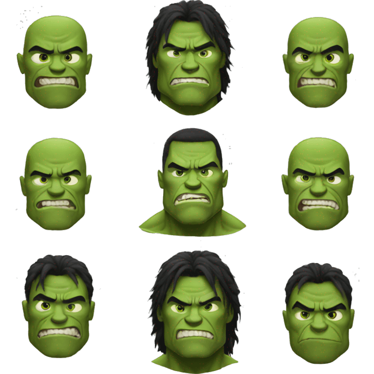 The rock become hulk emoji