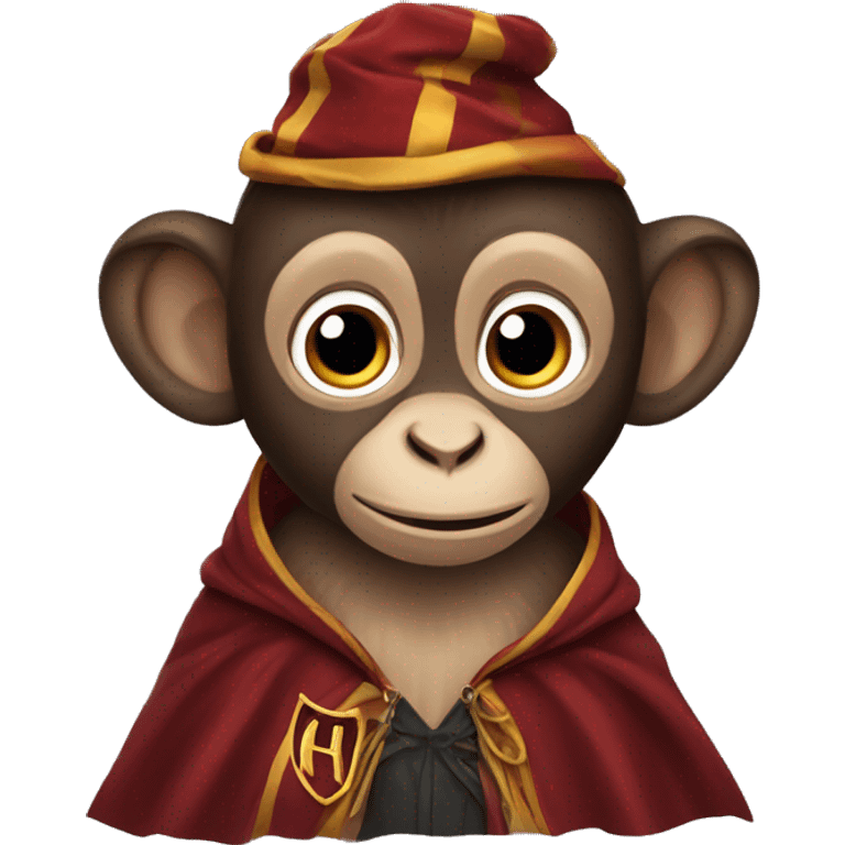 Monkey wearing Harry Potter cape emoji