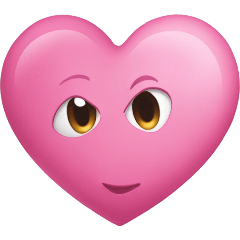 I want a pink heart emoji