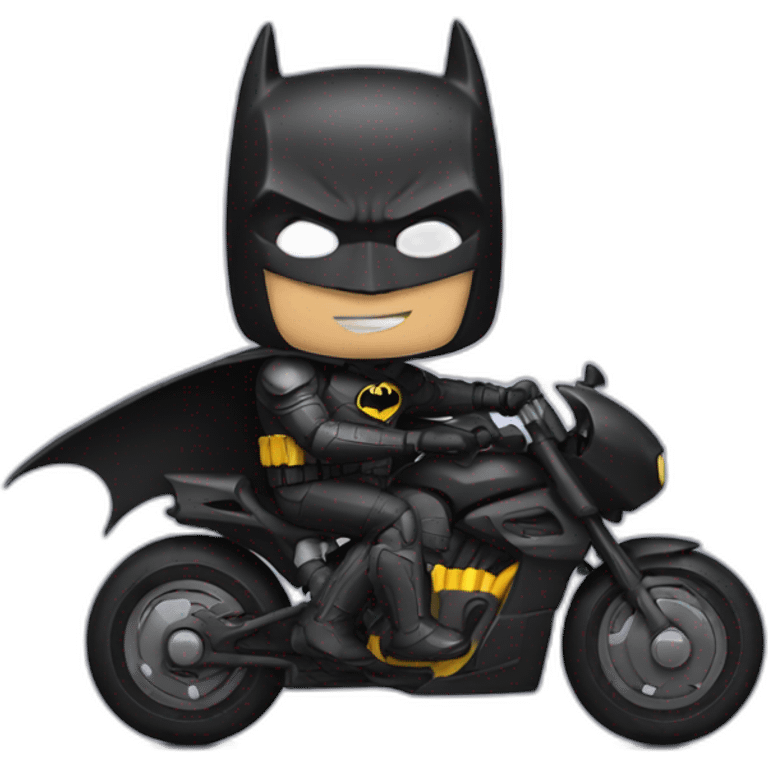 Batman with batbike emoji