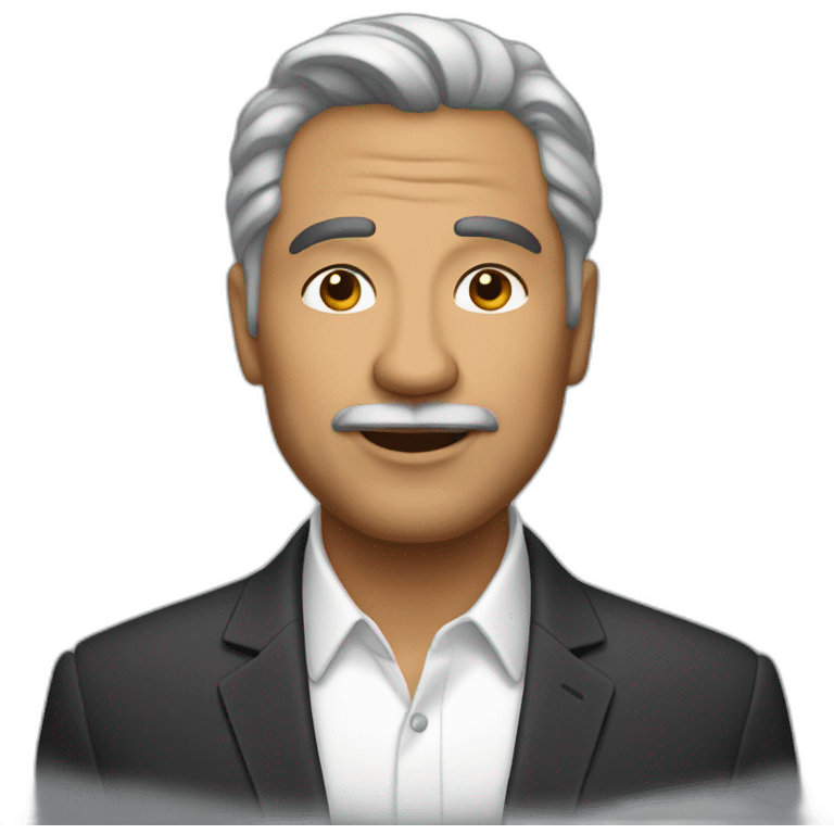 elegant 50 year old latino man emoji