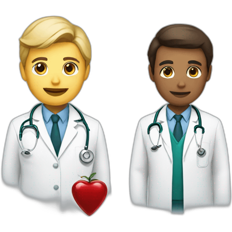 Doctor and blood emoji