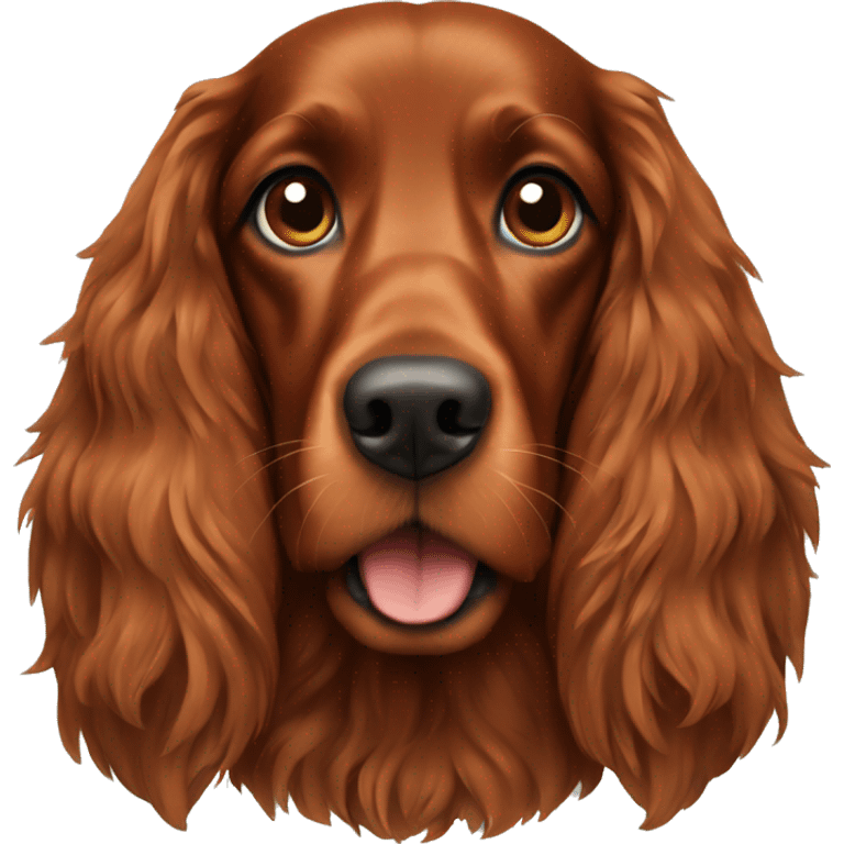 Irish setter dog emoji