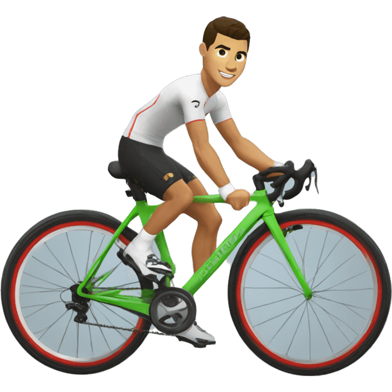 Cristiano Ronaldo de bicicleta golll emoji