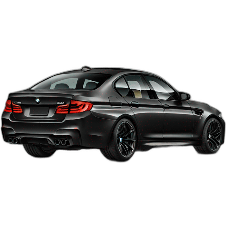 bmw m5 black  emoji