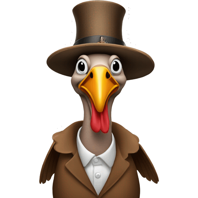 Turkey with a cigarette in its mouth  emoji