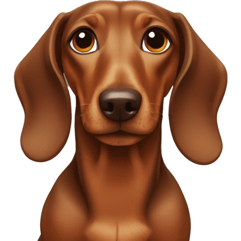 dachshund brown emoji