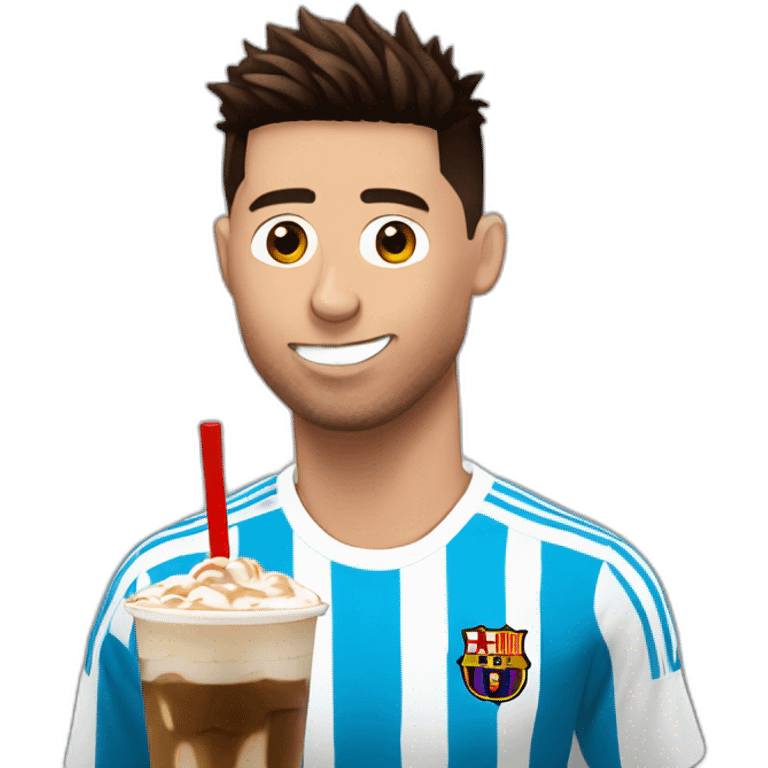 Ronaldo frappe messi emoji