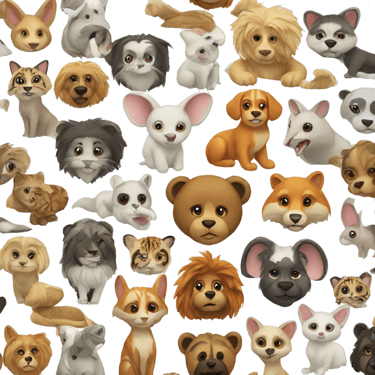 Many animals emoji