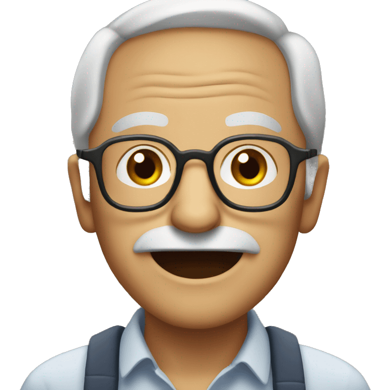 Old man with glasses emoji