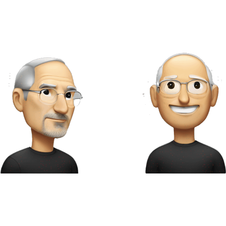 Steve Jobs and Tim Cook emoji