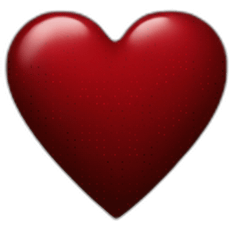 dark red heart emoji