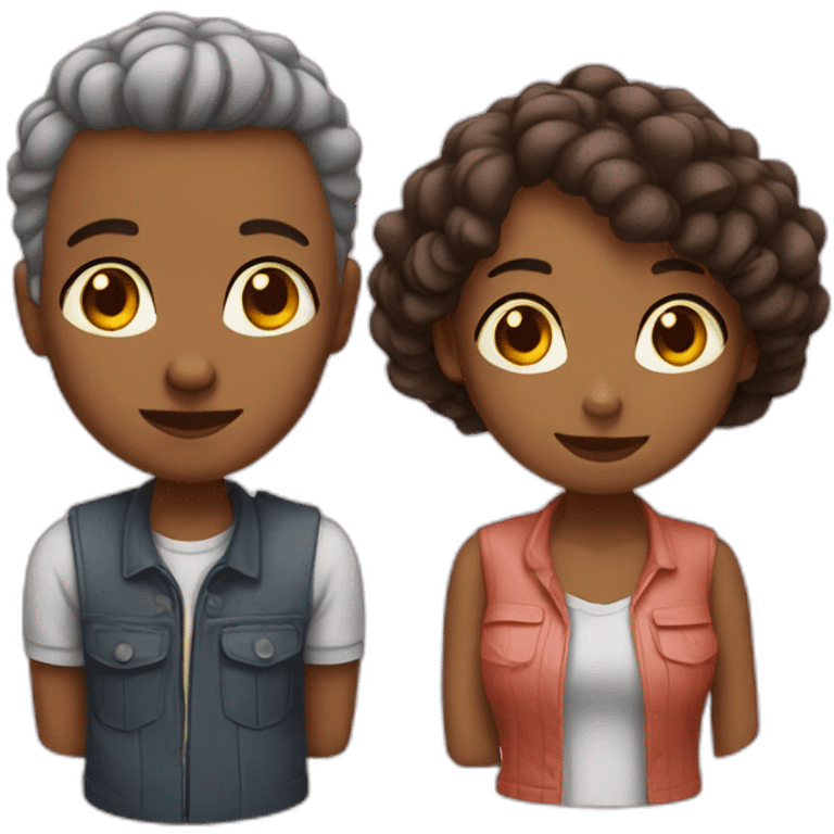 Couple mixte emoji