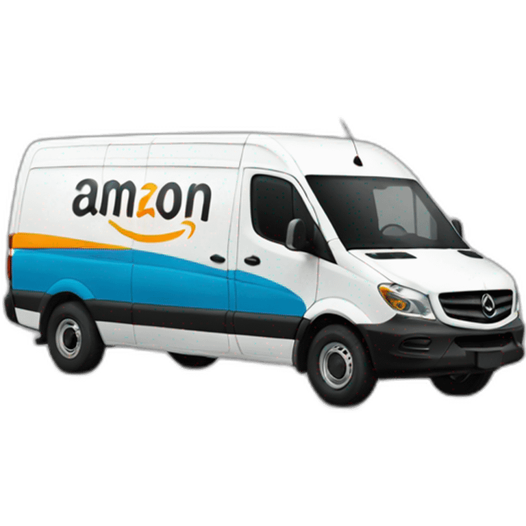 sprinter van WITH AMAZON LOGO emoji