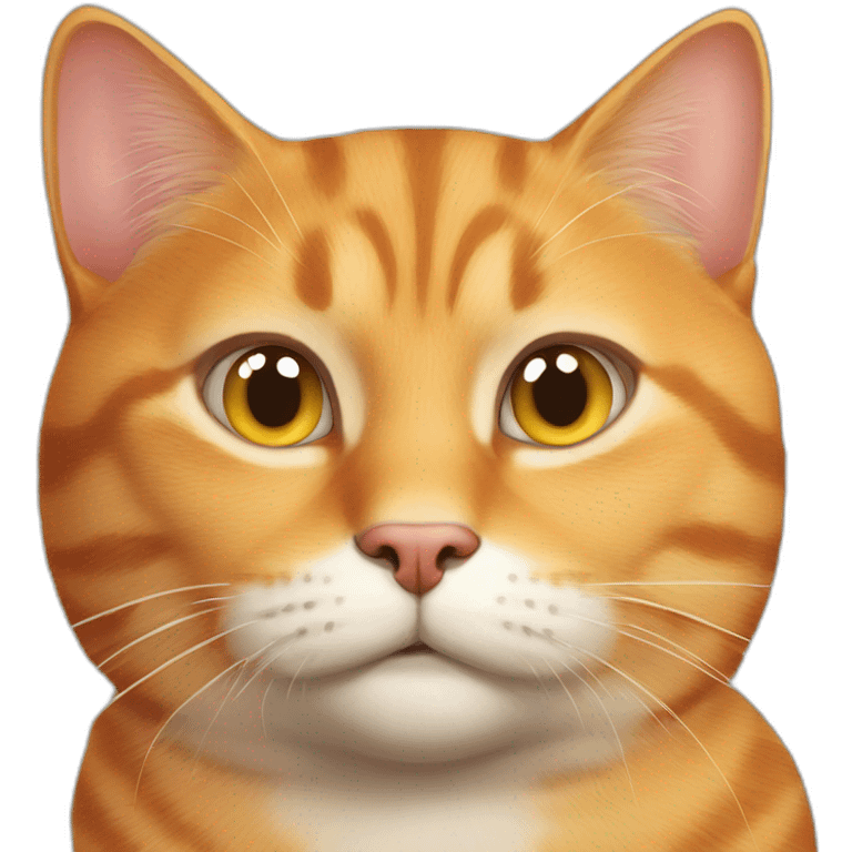 Adult fat orange tabby cat with a kind look about him emoji