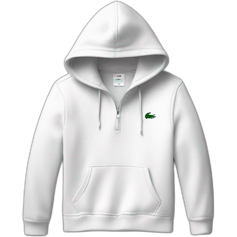 Lacoste tênis black friends with white lacoste hoodie emoji