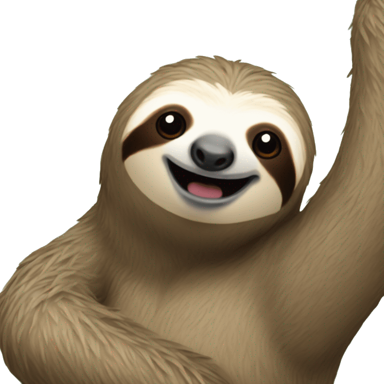 Sloth vibing emoji