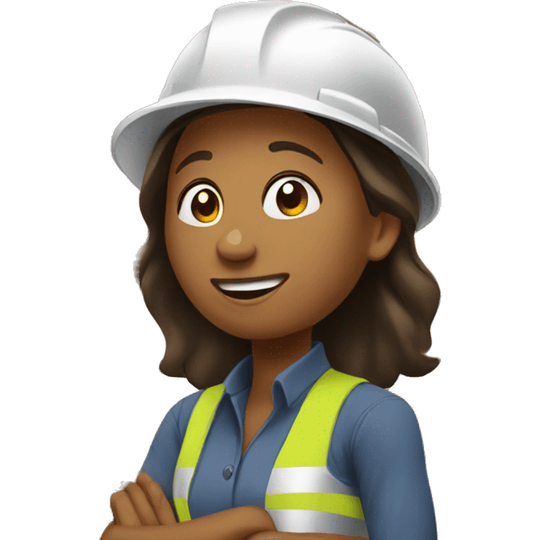 Women working in roofing emoji