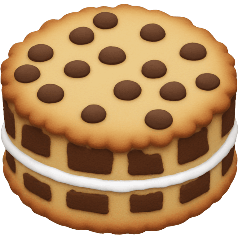 Cookie cake emoji