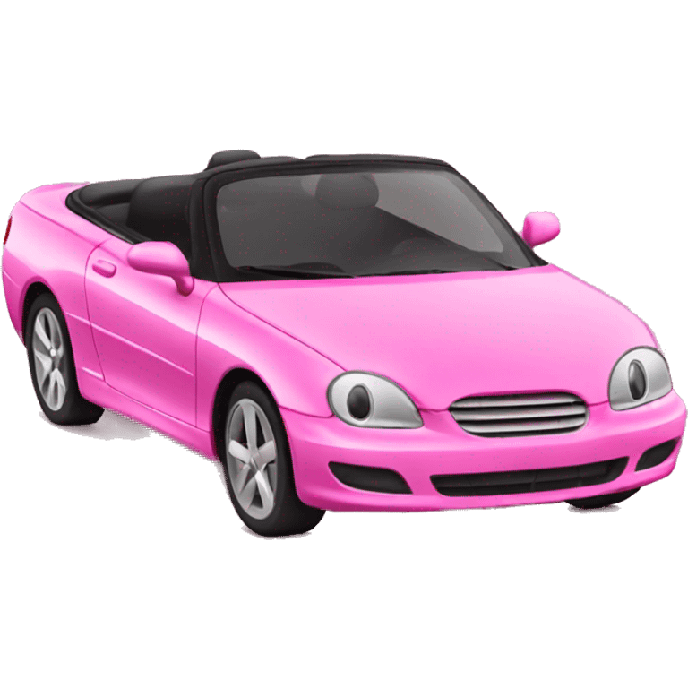 pink convertible car emoji