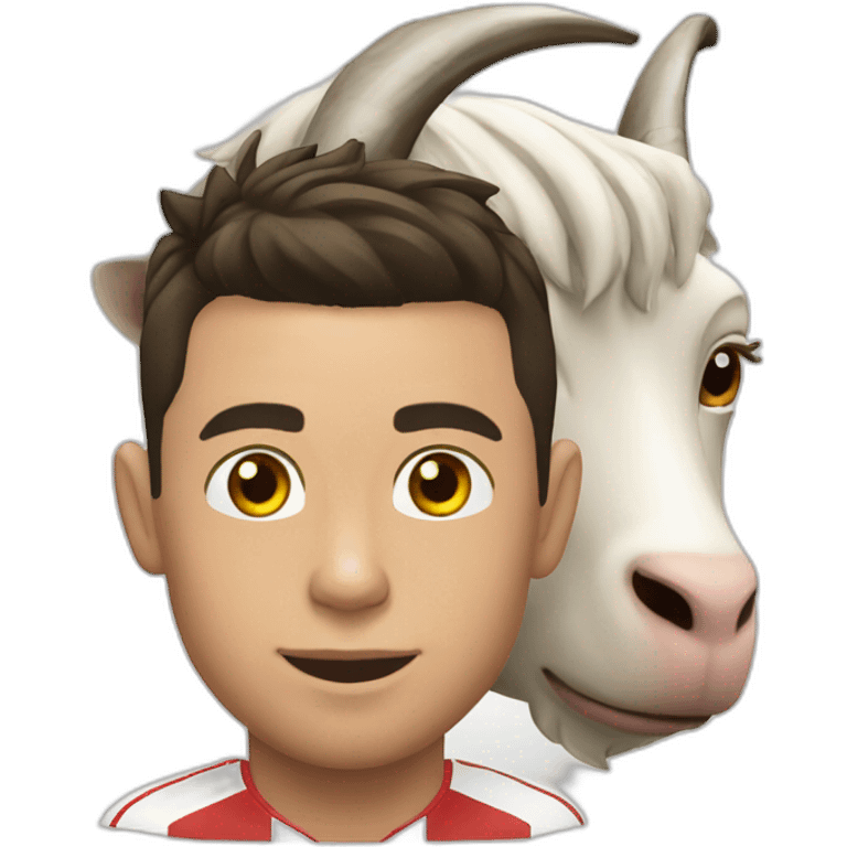 Cristiano Ronaldo are the goat emoji