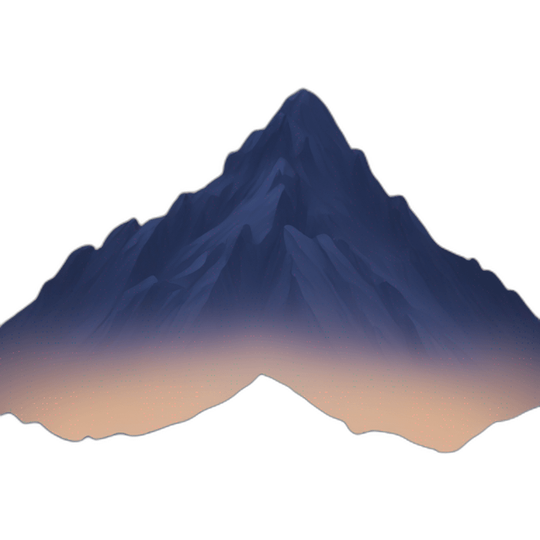 mountain at night emoji