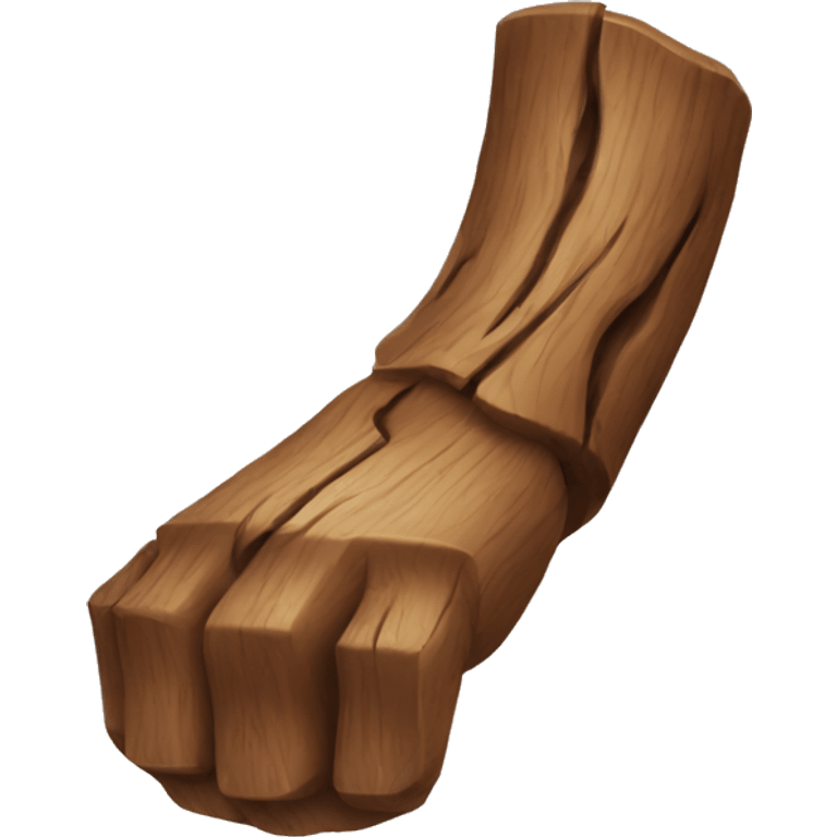 wood arm emoji