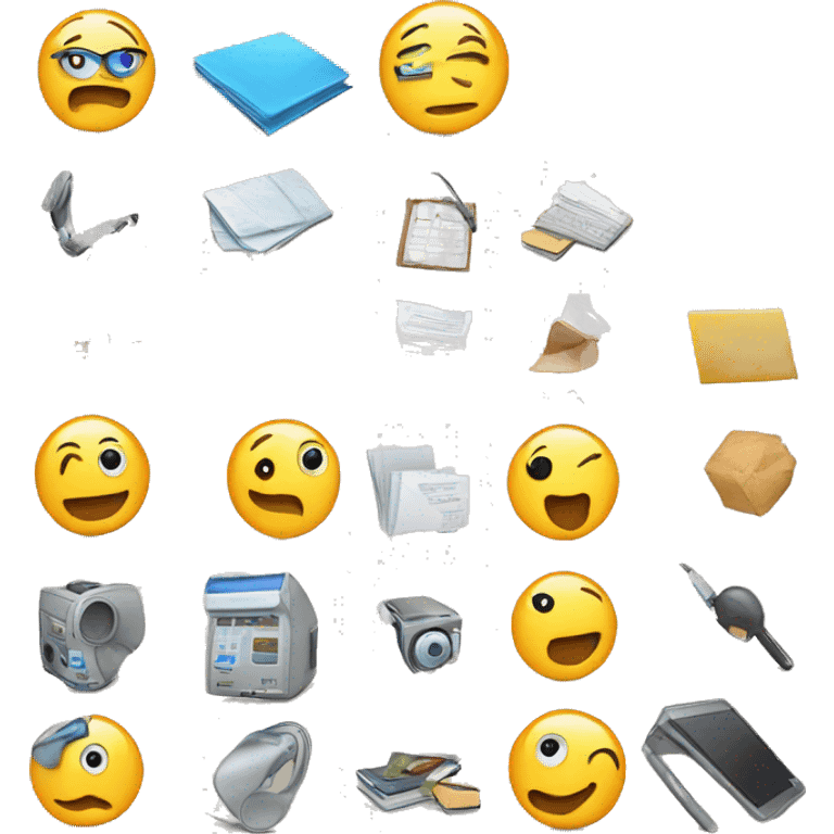 emoji with informatic stuff emoji