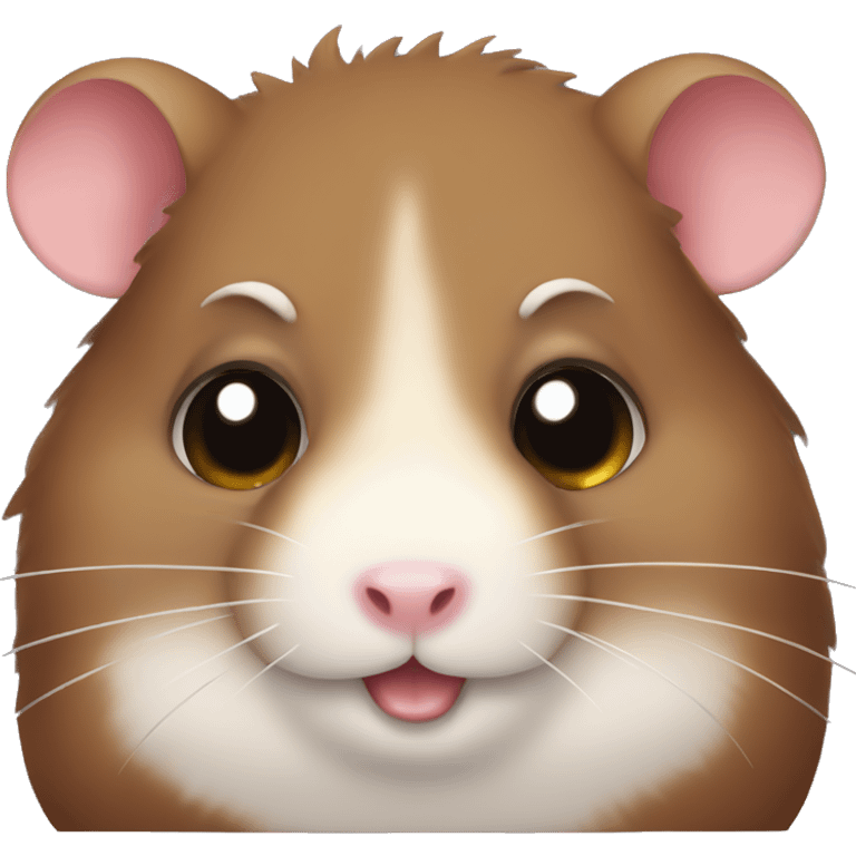 dark brown fat hamster emoji